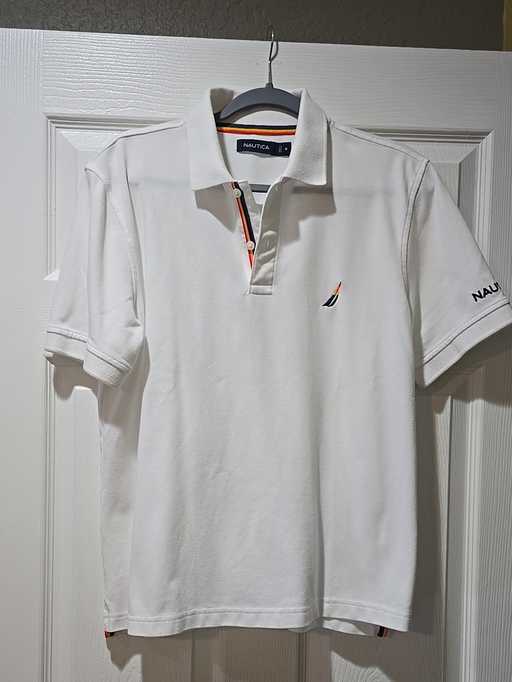 ​Nautica Pride Edition Split-Neck Polo Shirt - White